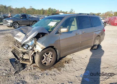 2006 Honda Odyssey Ex из США, поврежденный, VIN 5FNRL38486B450061